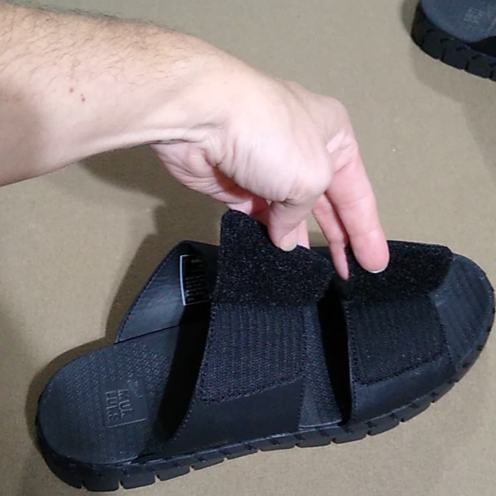 Muk Luks Flexi Central Park Sandals Black size 10 - Picture 5 of 11